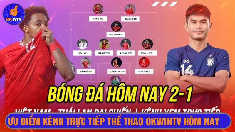 Trực tiếp thể thao Okwintv hôm nay có nhiều ưu điểm vượt trội